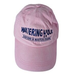 Watering‎ Hole Safari & Water Park Hat Pink Adjustable Baseball Cap Souvenir